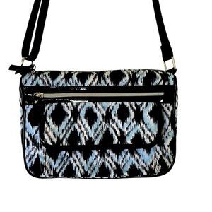Easy Spirit Black and Blue Patterned Women's Bag